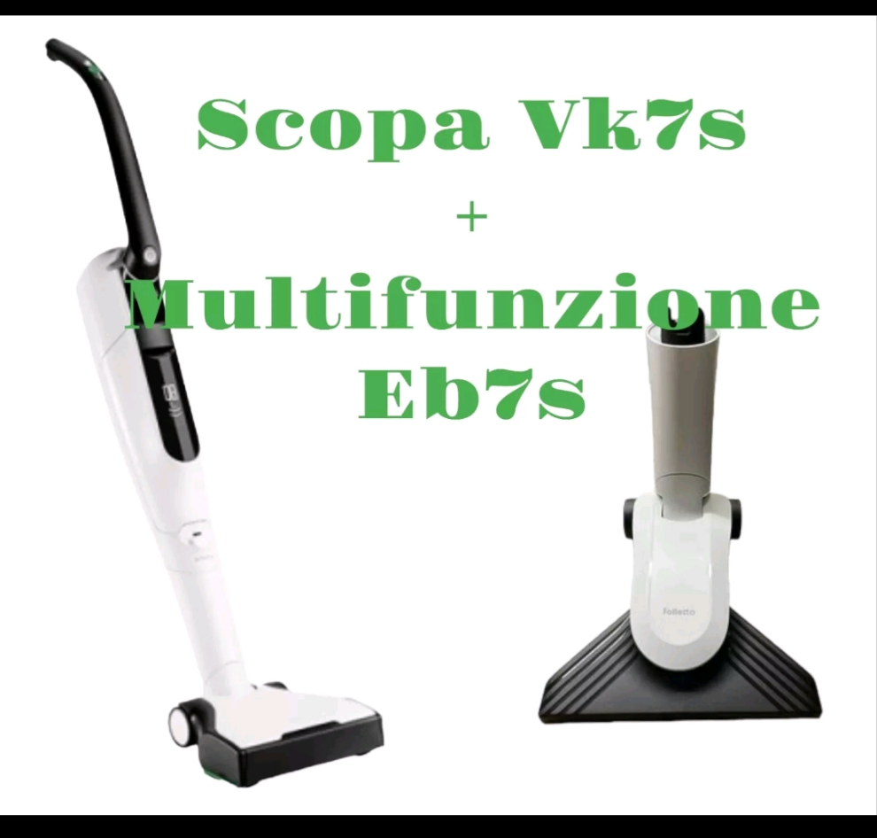 FOLLETTO NUOVO VK7s SENZA FILO COMPLETO DI MULTIFUNZIONE EB7s + HD7 - DGFOLLETTO SERVICE