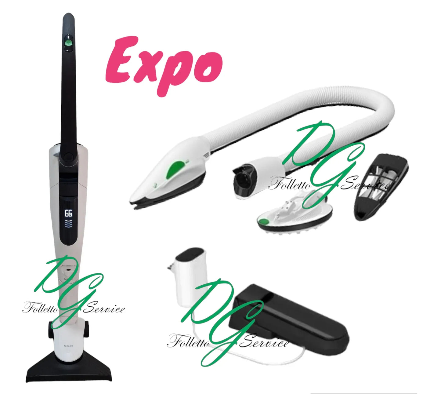 Vorwerk Folletto Vk7s + Picchio Pb7s 2 Batterie Expo 24 Mesi di Garanzia - DGFOLLETTO SERVICE