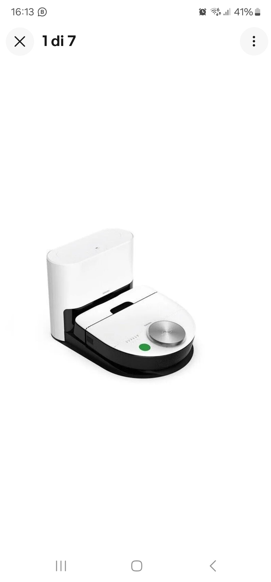 FOLLETTO VR7S ROBOT VORWERK NUOVO SCATOLATO ORIGINALE COMPLETO DI BASE + SACCHI.