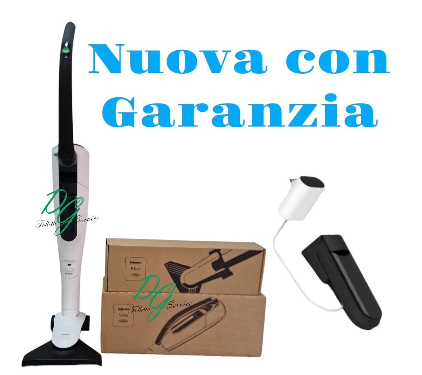 FOLLETTO VK7S SENZA FILO COMPLETO DI HD7s Nuova Scatolata Sacchetti Garanzia 5 - DGFOLLETTO SERVICE