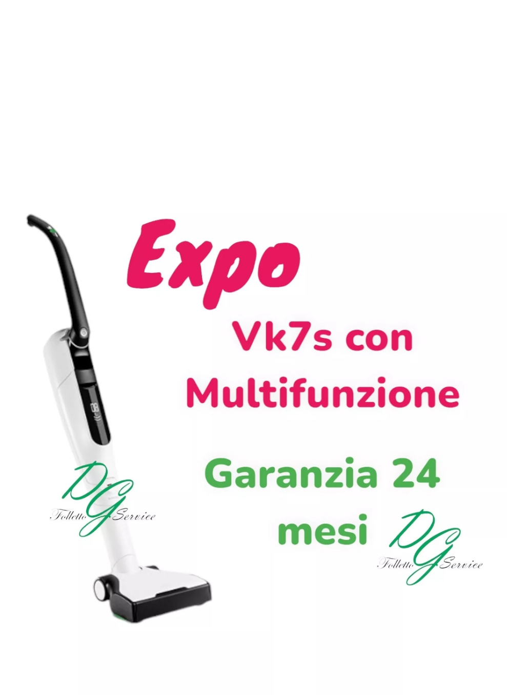 Folletto Vk7s senza filo con Multifunzione Eb7s Expo da esposizione fieristica - DGFOLLETTO SERVICE 