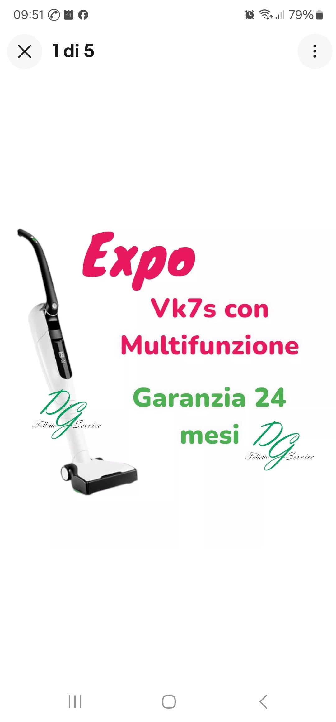 Folletto Vk7s senza filo con Multifunzione Eb7s Expo da esposizione fieristica - DGFOLLETTO SERVICE 