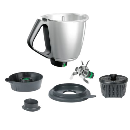 Vorwerk Bimby Tm6 FULL ❄️SNOW WHITE❄️ Nuovo Scatolato + DOPPIO BOCCALE + AFFETTATUTTO - DGFOLLETTO SERVICE 