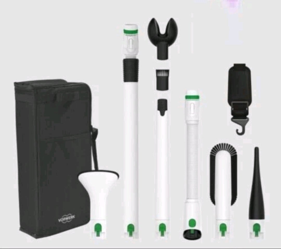 FOLLETTO VK7S SENZA FILO CON 2 BATTERIE COMPLETO MULTIFUNZIONE +PICCHIO + PULILAVA+ SACCA NUOVO