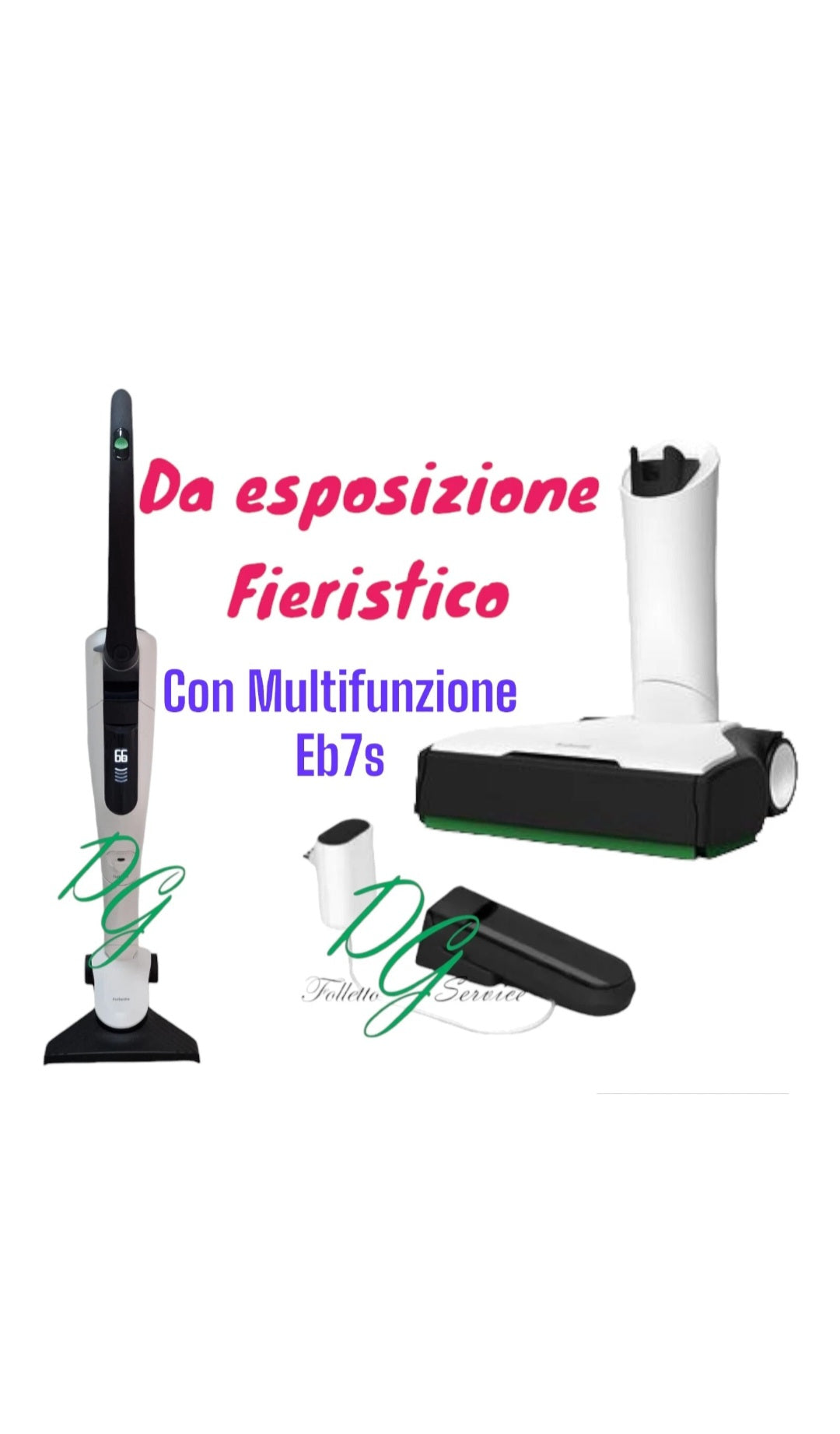 FOLLETTO EXPO VK7s 2° BATTERIA NUOVA SENZA FILO + MULTIFUNZIONE EB7s +  HD7